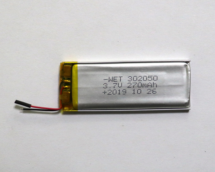 -WET 302050 3.7V  270mAh +2019 10 26